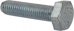 Value Collection - M10x1.50mm Metric Coarse, 40mm Length Under Head Hex Head Cap Screw - Fully Threaded, Grade 8.8 Steel, Zinc-Plated Finish, 17mm Hex - Apex Tool & Supply