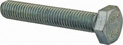 Value Collection - M10x1.50mm Metric Coarse, 60mm Length Under Head Hex Head Cap Screw - Fully Threaded, Grade 8.8 Steel, Zinc-Plated Finish, 17mm Hex - Apex Tool & Supply