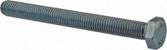 Value Collection - M12x1.75mm Metric Coarse, 120mm Length Under Head Hex Head Cap Screw - Fully Threaded, Grade 8.8 Steel, Zinc-Plated Finish, 19mm Hex - Apex Tool & Supply