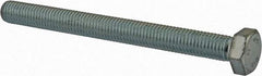 Value Collection - M12x1.75mm Metric Coarse, 130mm Length Under Head Hex Head Cap Screw - Fully Threaded, Grade 8.8 Steel, Zinc-Plated Finish, 19mm Hex - Apex Tool & Supply