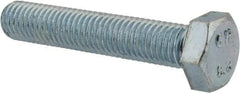 Value Collection - M12x1.75mm Metric Coarse, 65mm Length Under Head Hex Head Cap Screw - Fully Threaded, Grade 8.8 Steel, Zinc-Plated Finish, 19mm Hex - Apex Tool & Supply