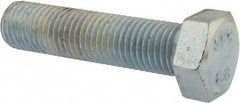 Value Collection - M24x3.00mm Metric Coarse, 100mm Length Under Head Hex Head Cap Screw - Fully Threaded, Grade 8.8 Steel, Zinc-Plated Finish, 36mm Hex - Apex Tool & Supply