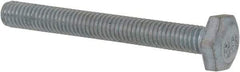 Value Collection - M3x0.50mm Metric Coarse, 25mm Length Under Head Hex Head Cap Screw - Fully Threaded, Grade 8.8 Steel, Zinc-Plated Finish, 5.5mm Hex - Apex Tool & Supply