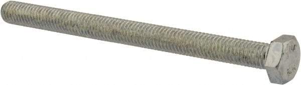 Value Collection - M8x1.25mm Metric Coarse, 100mm Length Under Head Hex Head Cap Screw - Fully Threaded, Grade 8.8 Steel, Zinc-Plated Finish, 13mm Hex - Apex Tool & Supply