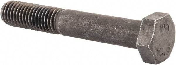 Value Collection - M12x1.75mm Metric Coarse, 75mm Length Under Head Hex Head Cap Screw - Partially Threaded, Grade 10.9 Steel, Uncoated, 19mm Hex - Apex Tool & Supply