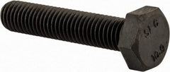 Value Collection - M10x1.50mm Metric Coarse, 50mm Length Under Head Hex Head Cap Screw - Fully Threaded, Grade 10.9 Steel, Uncoated, 17mm Hex - Apex Tool & Supply