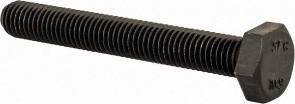 Value Collection - M10x1.50mm Metric Coarse, 75mm Length Under Head Hex Head Cap Screw - Fully Threaded, Grade 10.9 Steel, Uncoated, 17mm Hex - Apex Tool & Supply