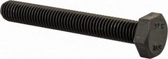 Value Collection - M10x1.50mm Metric Coarse, 75mm Length Under Head Hex Head Cap Screw - Fully Threaded, Grade 10.9 Steel, Uncoated, 17mm Hex - Apex Tool & Supply