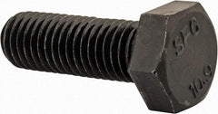 Value Collection - M12x1.75mm Metric Coarse, 35mm Length Under Head Hex Head Cap Screw - Fully Threaded, Grade 10.9 Steel, Uncoated, 19mm Hex - Apex Tool & Supply