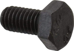 Value Collection - M6x1.00mm Metric Coarse, 12mm Length Under Head Hex Head Cap Screw - Fully Threaded, Grade 10.9 Steel, Uncoated, 10mm Hex - Apex Tool & Supply