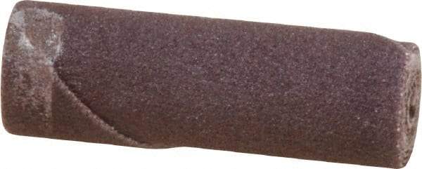 Merit Abrasives - 1/2" Max Roll Diam x 1-1/2" OAL, 180 Grit Aluminum Oxide Straight Cartridge Roll - 1/8" Pilot Hole Diam, Very Fine Grade - Apex Tool & Supply