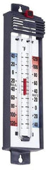 Taylor - -40 to 120°F, Min and Max Thermometer - 5 Inch Long x 4-3/8 Inch Wide, Push Button Reset Thermometer - Apex Tool & Supply
