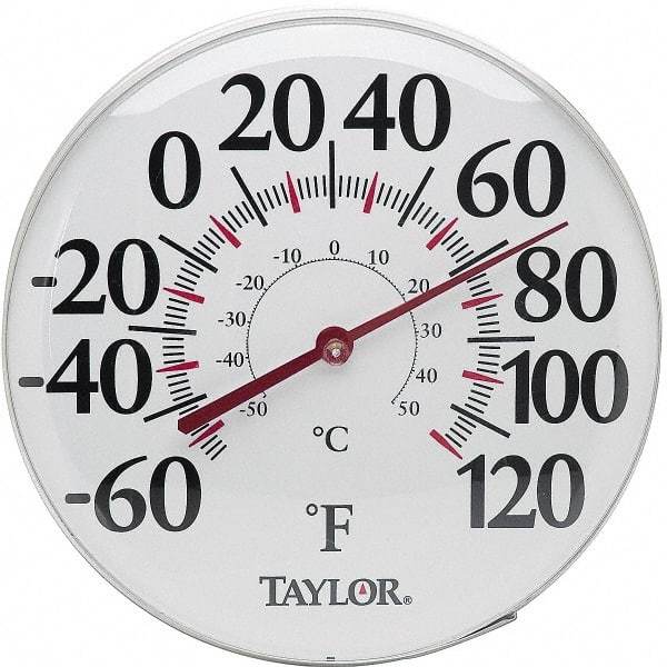Taylor - -40 to 120°F, Window and Wall Thermometer - 18 Inch Diameter - Apex Tool & Supply