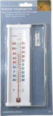 Taylor - -40 to 120°F, Window and Wall Thermometer - 8 Inch Long - Apex Tool & Supply