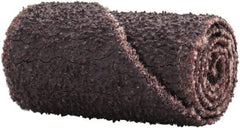 Merit Abrasives - 1/2" Max Roll Diam x 1" OAL, 50 Grit Aluminum Oxide Straight Cartridge Roll - 1/8" Pilot Hole Diam, Coarse Grade - Apex Tool & Supply