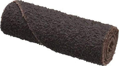 Merit Abrasives - 1/2" Max Roll Diam x 1-1/2" OAL, 50 Grit Aluminum Oxide Straight Cartridge Roll - 1/8" Pilot Hole Diam, Coarse Grade - Apex Tool & Supply