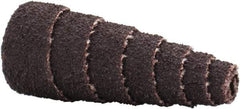 Merit Abrasives - 1-1/2" Long x 5/8" Diam, Aluminum Oxide, Full Taper Cartridge Roll - 80 Grit, 1/8" Pilot Hole Diam, Medium Grade - Apex Tool & Supply