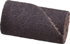 Merit Abrasives - 3/4" Max Roll Diam x 1-1/2" OAL, 80 Grit Aluminum Oxide Straight Cartridge Roll - 3/16" Pilot Hole Diam, Medium Grade - Apex Tool & Supply