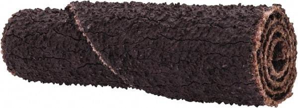 Merit Abrasives - 3/8" Max Roll Diam x 1-1/2" OAL, 50 Grit Aluminum Oxide Straight Cartridge Roll - 1/8" Pilot Hole Diam, Coarse Grade - Apex Tool & Supply