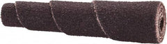 Merit Abrasives - 1-1/2" Long x 3/8" Diam, Aluminum Oxide, Full Taper Cartridge Roll - 120 Grit, 1/8" Pilot Hole Diam, Fine Grade - Apex Tool & Supply