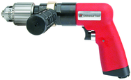 #UT8896 - 1/2" Non-Reversing - Air Powered Drill - Handle Exhaust - Apex Tool & Supply