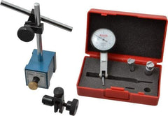 SPI - 0.0005" Graduation, 0-100 Dial Reading, Indicator & Base Kit - 0.0005 Inch Graduation, Includes Dial Test Indicator Set, Magnetic Base - Apex Tool & Supply