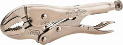Irwin - 7" OAL Curved Jaw Locking Pliers - 1-5/8" Jaw Opening, Standard Handle - Apex Tool & Supply