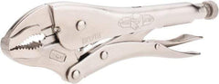 Irwin - 10" OAL Curved Jaw Locking Pliers - 1-7/8" Jaw Opening, Standard Handle - Apex Tool & Supply