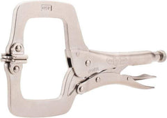 Irwin - 11" OAL C-Clamp Locking Pliers - 2-5/8" Jaw Depth, 3-3/8" Jaw Opening - Apex Tool & Supply