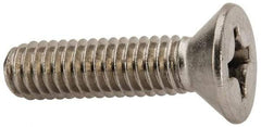 Value Collection - 5/16-18 UNC, 1-1/4" OAL Phillips Drive Machine Screw - Flat Head, Grade 316 Stainless Steel, Uncoated, Without Washer - Apex Tool & Supply