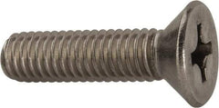 Value Collection - 3/8-16 UNC, 1-1/2" OAL Phillips Drive Machine Screw - Flat Head, Grade 316 Stainless Steel, Uncoated, Without Washer - Apex Tool & Supply