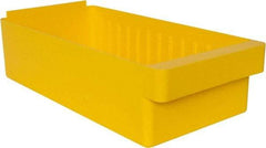 Quantum Storage - 28 Lb. Load Capacity, 17-5/8" Deep, Yellow High-Impact Polystyrene Drawer Bin - 4-5/8" High x 8-3/8" Wide x 17-5/8" Long - Apex Tool & Supply