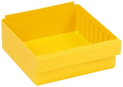 Quantum Storage - 28 Lb. Load Capacity, 11-5/8" Deep, Yellow High-Impact Polystyrene Drawer Bin - 4-5/8" High x 11-1/8" Wide x 11-5/8" Long - Apex Tool & Supply