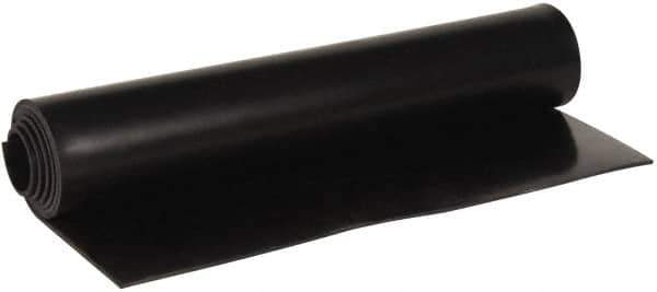 Made in USA - 36" Wide, 0.093" Thick, Buna-N Rubber Foam Sheet - 45 to 55 Durometer, Black, -40 to 212°F, 1,500 psi Tensile Strength, Cut-to-Length - Apex Tool & Supply