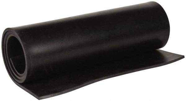 Made in USA - 36" Wide, 3/16" Thick, Buna-N Rubber Foam Sheet - 45 to 55 Durometer, Black, -40 to 212°F, 1,500 psi Tensile Strength, Cut-to-Length - Apex Tool & Supply