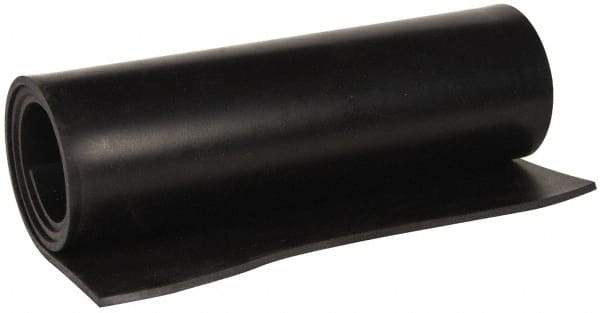 Made in USA - 36" Wide, 1/4" Thick, Buna-N Rubber Foam Sheet - 45 to 55 Durometer, Black, -40 to 212°F, 1,500 psi Tensile Strength, Cut-to-Length - Apex Tool & Supply