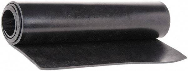 Made in USA - 36" Wide, 1/8" Thick, Buna-N Rubber Foam Sheet - 65 to 75 Durometer, Black, -40 to 212°F, 1,500 psi Tensile Strength, Cut-to-Length - Apex Tool & Supply