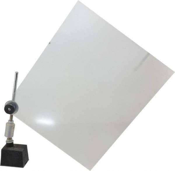 PRO-SAFE - Acrylic Flat Base & Shield - 10" Wide x 12" Long x 1/8" Thick, 9" Arm Reach, Magnetic Base, For General Purpose Use - Apex Tool & Supply