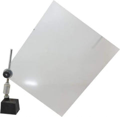 PRO-SAFE - Acrylic Flat Base & Shield - 10" Wide x 12" Long x 1/8" Thick, 9" Arm Reach, Magnetic Base, For General Purpose Use - Apex Tool & Supply