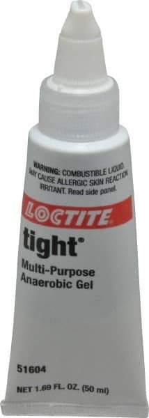 Loctite - 50 mL Tube, Blue, Liquid Medium Strength Threadlocker - Series 8060, 24 hr Full Cure Time, Hand Tool, Heat Removal - Apex Tool & Supply