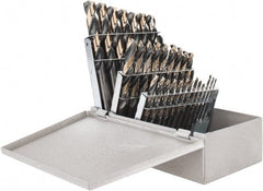 Triumph Twist Drill - 1/16 to 1/2", 135° Point, High Speed Steel Maintenance Length Drill Bit Set - Apex Tool & Supply