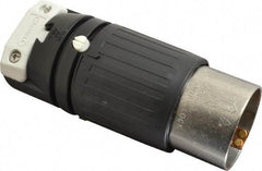 Hubbell Wiring Device-Kellems - 250 VDC, 600 VAC, 50 Amp, NonNEMA Configuration, Industrial Grade, Self Grounding Plug - 3 Phase, 3 Poles, IP20, 0.83 to 1-1/4 Inch Cord Diameter - Apex Tool & Supply