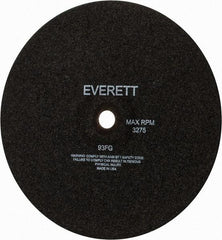 Everett - 14" Cutoff Wheel - 1/8" Thick, 1" Arbor, Use with Gas Powered Saws - Apex Tool & Supply