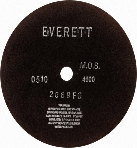 Everett - 12" Aluminum Oxide Cutoff Wheel - 1/8" Thick, 1" Arbor, Use with Gas Powered Saws - Apex Tool & Supply