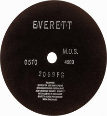 Everett - 12" Aluminum Oxide Cutoff Wheel - 1/8" Thick, 1" Arbor, Use with Gas Powered Saws - Apex Tool & Supply