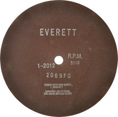 Everett - 14" Aluminum Oxide Cutoff Wheel - 1/8" Thick, 1" Arbor, Use with Gas Powered Saws - Apex Tool & Supply
