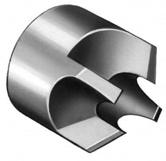 Made in USA - 1-1/4" Cutter Head Diam, 1/2" Pilot Hole Diam, Carbide-Tipped Reverse Countersink - Apex Tool & Supply