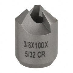 Made in USA - 3/8" Cutter Head Diam, 5/32" Pilot Hole Diam, High Speed Steel Reverse Countersink - Apex Tool & Supply