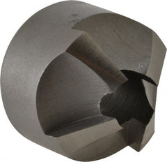Made in USA - 4 Flutes, 11/16" Cutter Head Diam, 1/4" Pilot Hole Diam, High Speed Steel Reverse Countersink - Apex Tool & Supply