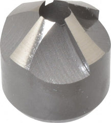 Made in USA - 4 Flutes, 7/8" Cutter Head Diam, 1/4" Pilot Hole Diam, High Speed Steel Reverse Countersink - Apex Tool & Supply